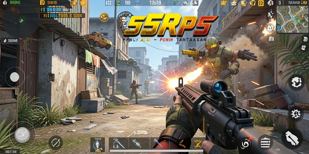 Tampilan gameplay 55RP yang menegangkan dan menarik.