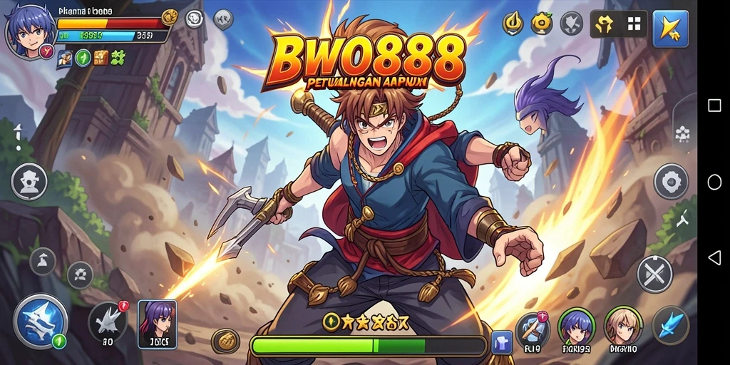 Tampilan permainan BWO888 yang menakjubkan dengan karakter Anime.