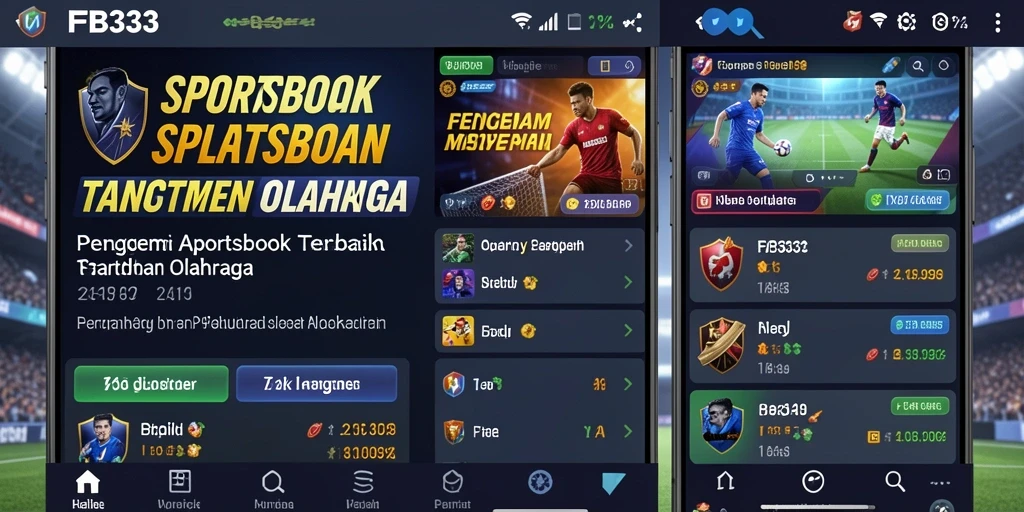 Tampilan dinamis dari gameplay taruhan olahraga FB333.