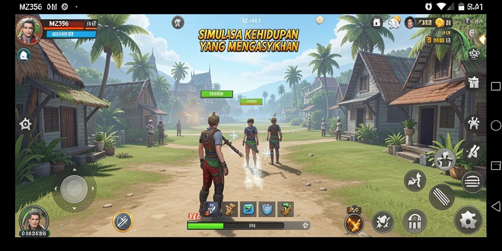 Tangkapan layar MZ356 menampilkan gameplay simulasi yang realistis.