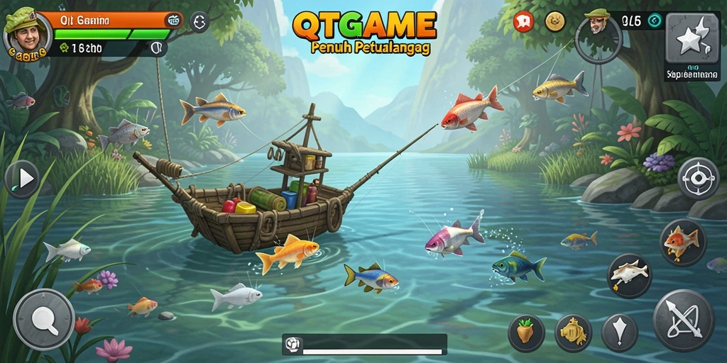 Tangkapan ikan yang menakjubkan dalam QTGAME.