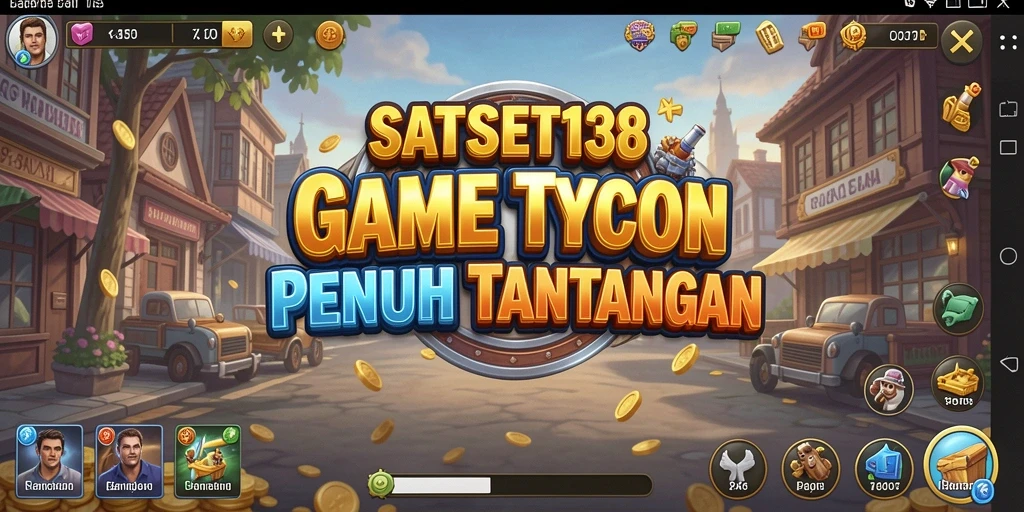 Screenshot SATSET138 menampilkan elemen gameplay Tycoon yang menarik.