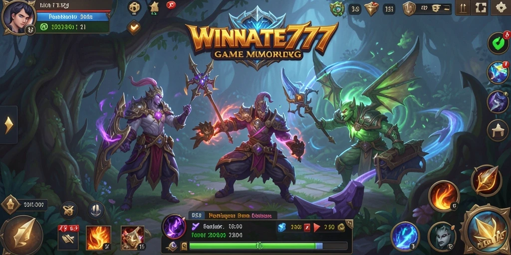 Tampilan gameplay yang memukau dalam dunia MMORPG.